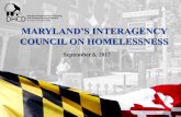 Maryland Department of Housing and Community Development …dhcd.maryland.gov/HomelessServices/Documents/Meetings/2017-09... · Maryland Department of Housing and Community Development