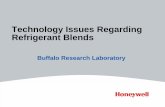 Technology Issues Regarding Refrigerant Blends - … · Technology Issues Regarding Refrigerant Blends ... Dew Point vapor with a droplet ... capture natural response of refrigerant