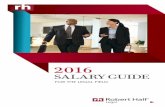SALARY GUIDE - Law Professor Blogs Networklawprofessors.typepad.com/files/legal_2016_job_salary... · 2016-08-24 · Hiring and Management Trends — United States ... guide’s data