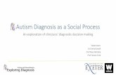 Autism Diagnosis as a Social Process - University of …blogs.exeter.ac.uk/.../2017/03/Autism-diagnosis-as-a-social-process... · Autism Diagnosis as a Social Process An exploration