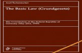 The Basic Law (Grundgesetz). The Constitution … Tschentscher The Basic Law (Grundgesetz) The Constitution of the Federal Republic of Germany (May 23rd, 1949) Jurisprudentia Verlag