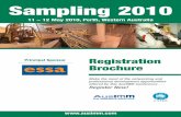 Sampling 2010 Registration B+:X - The AusIMM · correct sampling and sample preparation procedures and use of correctly designed equipment are ... test work † Sampling for grade