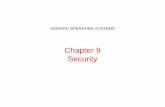 Chapter 9 Security - os.camden.rutgers.edu · Ciphertext: QWERTYUIOPASDFGHJKLZXCVBNM . Public-Key Cryptography • Encryption makes use of an "easy" operation, such as how much is