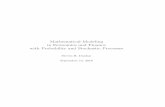 Mathematical Modeling in Economics and Finance …sdunbar1/MathematicalFinance/Lessons/... · Mathematical Modeling in Economics and Finance with Probability and Stochastic Processes