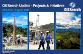 Oil Search Update - Projects & Initiatives · Oil Search Update - Projects & Initiatives . ... three year programme will test >19 tcfe* ... – High heating value product sought after