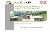 Transforming gender relations in the trail bridge ...research4cap.org/Library/...TrailBridges-Nepal-Inception...v161025.pdf · GAD Gender and Development GBP ... In addition, a long