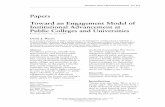 Papers Toward an Engagement Model of Institutional … · commitment to serving societal needs have created signiﬁ cant challenges for university advancement professionals at public