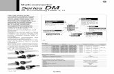 Series DM - SMC Pneumatics · Multi-connector Series DM No. of Connecting Tubes: 6, 12 Specifications Principal Parts Material PAT. Model Socket Socket case Clamp bolt U-shape seal