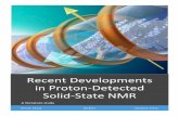 Recent Developments in Proton-Detected Solid-State NMR · Recent Developments in Proton-Detected Solid-State NMR A literature study Approval Name: Breuer, Pascal APPROVED BY: …