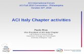 ACI Italy Chapter activities - American Concrete Instituteemail.concrete.org/marketing/resources/italy.pdf · First Edition. Innovation in Concrete Structures and ... testing ”
