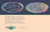 THE BECKLEY FOUNDATIONbeckleyfoundation.org/.../BF-Achievements-Brochure.pdf · Author of PiHKAL, TiHKAL, and The Shulgin Index. DR. RONALD SANDISON, M.D. British psychiatrist, ...