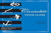 Cantabile - Pavane Publishing · CANTABILE — A reference to Cantabile: A Manual about Beautiful Singing, (Pavane Publishing, 2009) for further study and reading.