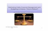 Rethinking Public Financial Management and Budgeting .Rethinking Public Financial Management and