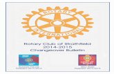 R CLUB OF OTARY D Membership 2013-14 · ROTARY CLUB OF STRATHFIELD ... Ron Burton Rotary International President 2013-14 Garry Browne District Governor 2013-14 ... Changeover Bulletin