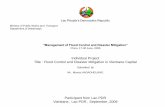 Individual Project Title : Flood Control and Disaster ... · “Management of Flood Control and Disaster Mitigation ... along some reaches of the Mekong River and ... climate is typically