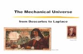 from Descartes to Laplace - Dartmouth Collegephys1/lectures/lecture8.pdf · from Descartes to Laplace France 1955 ... only tools for explanation Problems to be solved Causes (non
