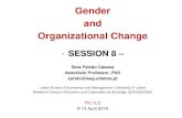 Gender and Organizational Change - ecampus.itcilo.org · Organizational Change-SESSION 8 ... Analysis and feedback Diagnosis ... the principle of equality and non-discrimination on
