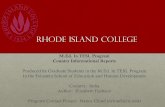 Rhode Island College - RITELL project/Country... · Rhode Island College M.Ed. In TESL Program Country Informational Reports Produced by Graduate Students in the M.Ed. In TESL Program