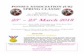 df To be held at:- The College Equestrian Centre, … · PONIES ASSOCIATION (UK) SPRING CLASSIC df To be held at:- The College Equestrian Centre, Church Road, Keysoe, MK44 2JP 23