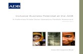 Inclusive Business Potential at the ADB: A … · Inclusive Business Potential at the ADB: ... have inclusive business potential ... From risk sharing and credit enhancements for