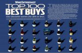 TOP 1OO BEST BUYS 2016 - Wine Enthusiast … · 100 Best Buys of 2016. We’ve selected our favorite budget-friendly gems from 17 countries and more than 30 grape varieties to create