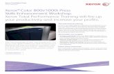 Xerox Color 800i/1000i Press Skills Enhancement … · Take full advantage of your new investment! The Xerox Color 800i/1000i Press Skills Enhancement Workshop will help you produce