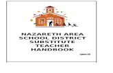 €¦  · Web viewIn order to become a substitute teacher in the Nazareth Area School District, ... Nazareth is the home of The Martin Guitar Company, ... handbook, keys that might