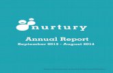 Annual Report - Nurtury · Annual Report September 2013 ... Robert J. Carpenter Clarence and Frances Cooper ... David and Nancy Corkery Ellis Memorial & Eldredge