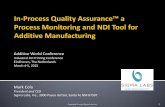 Additive World Conference Labs Presentation AI... · quality metrics, e.g., quantitative metallography or mechanical properties, thus allowing IPQA® to enable rapid qualification
