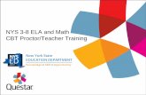 NYS 3-8 ELA and Math CBT Proctor/Teacher Training · – CBT Technology Readiness – Preparing your exam room – Preparing your students – Nextera Admin ... School-Provided Calculator