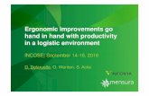 Ergonomic improvements go hand in hand with … - 20160915 - Dirk... · Ergonomic improvements go hand in hand with productivity in a logistic environment INCOSE ... Ergonomics (or