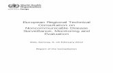European Regional Technical Consultation on ... · Noncommunicable Disease Surveillance, Monitoring and ... The responsibility for ... The European Regional Technical Consultation