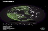 Deloitte International Tax Symposium 2018 Navigating .Deloitte International Tax Symposium 2018 Navigating