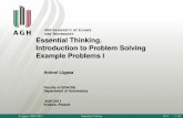 Essential Thinking. Introduction to Problem Solving ...home.agh.edu.pl/~ligeza/wiki/_media/ke:essential-thinking-intro-2... · Introduction to Problem Solving Example Problems I ...