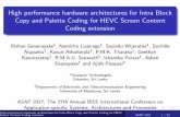 High performance hardware architectures for Intra …asapconference.org/slides/6_2.pdf · High performance hardware architectures for Intra Block Copy and Palette Coding for HEVC