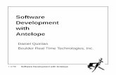 Software Development with Antelope - BRTT · 14 of 56 Software Development with Antelope Perl ... Datascope tutorial ... 41 of 56 Software Development with Antelope Tcl/Tk Example
