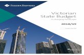Victorian State Budget - pitcher.com.au19 Victorian... · Budget overview Victorian Treasurer Tim Pallas delivered a traditional election-year Budget, with significant investment