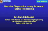 Machine Diagnostics using Advanced Signal Processing · Machine Diagnostics using Advanced Signal Processing ... (despite being real) • The complex cepstrum is reversible to a time