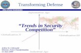 “Trends in Security Competition” - au.af.mil · • New Competencies ... • When will we start thinking of targets per weapon vs ... • Information sharing and collaboration