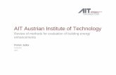 AIT Austrian Institute of Technology - TU Wieninfo.tuwien.ac.at/cesbp/presentations/M-3.1/01_130905_Presentation... · AIT Austrian Institute of Technology Review of methods for evaluation