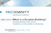 Understanding CSA S478 Guideline on Durability in Buildings Part 5 Understanding... · Understanding CSA S478 Guideline on Durability in Buildings Toronto –May 11, 2016. ... 1750