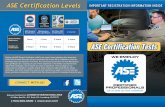 ASE Certification Levels folder/ASE_Registration... · Your answers to these ... An embedded glossary and safety zone section also help to ... prepare for their next ASE certification