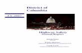 District of Columbia - National Highway Traffic Safety ... · DISTRICT OF COLUMBIA ALCOHOL RELATED TRAFFIC ... Booster Seat Distribution for Low Income ... In addition, Spanish language