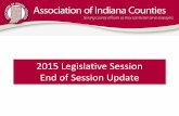 2015 Legislative Session End of Session Update · 2015 Legislative Session End of Session Update . ... deduction/credit to complete a form indicating delinquent ... but requires coordination