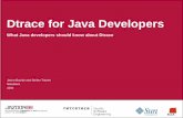 Dtrace for Java Developers - UZH - Department of …jbrazile/jazoon08-4260-dtrace-jb-final.pdf · 2 DTrace: What and Why? > What? – It is a scriptable, unobtrusive, system observer
