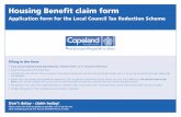Application form for the Local Council Tax Reduction Scheme · Application form for the Local Council Tax ... for the Local Council Tax Reduction Scheme If you are just claiming ...