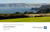 Scrutiny and Audit Committee Annual Report · for purpose is key, ... The Scrutiny and Audit Committee continues to concentrate on the ... We would like to place on record our gratitude