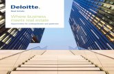 Where business meets real estate - Deloitte US | … · • General Practice ... • Quantity Surveying ... and the new Al Maktoum International Airport which covers more than 140