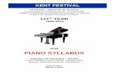 2016 PIANO SYLLABUS - Kent Festivalkentfestival.org/wp-content/uploads/2016/07/syllabus-2016.pdf · PIANO SYLLABUS Saturday 12th ... original keyboard pieces and arrangements can