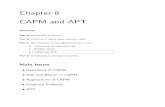 Chapter 8 CAPM and APTrosentha/courses/BEM103/Readings/JWCh08.pdf · Part C Determination of risk-adjusted discount rates. • Introduction to return and risk. ... 8-2 CAPM and APT